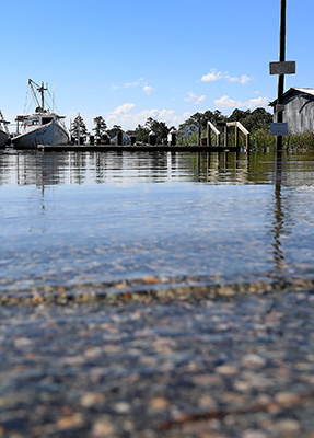 Inundaciones a lo largo de la costa