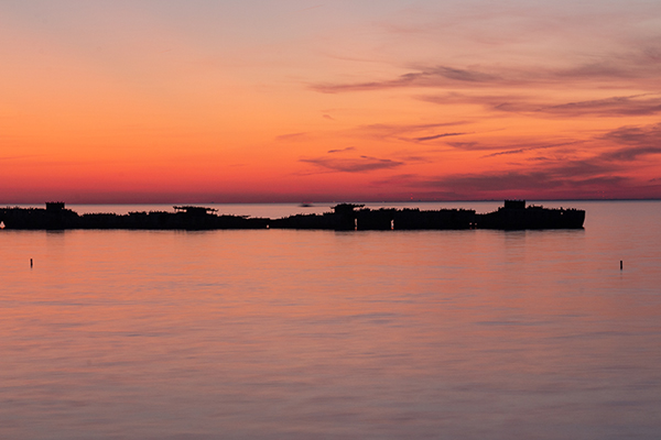 Flota de hormigón en el Parque Estatal Kiptopeke