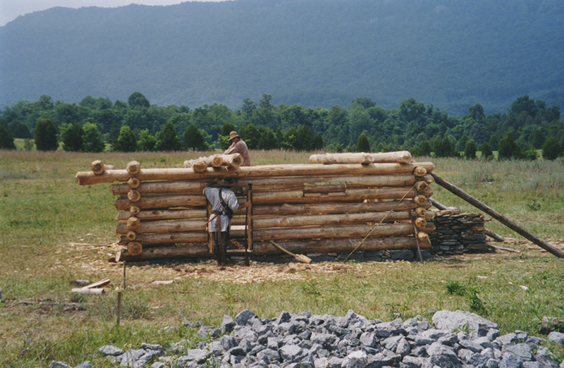Comenzando la construcción en Martin's Station en 2002.