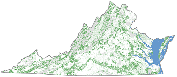 Mapa de ConserveVirginia