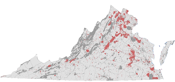 Conservar el mapa de Virginia