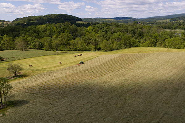 Granja en Sky Meadows. Foto: Mike Zorger