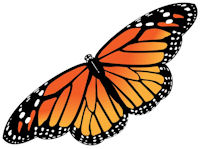 Dibujo de la monarca - 200px de ancho.