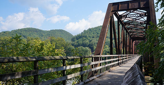 Puente Hiwassee en el New River Trail