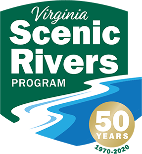Logotipo del 50aniversario de Virginia Scenic Rivers