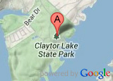 Miniatura del mapa de Google que muestra la ubicación del Parque Estatal Claytor Lake Miniatura del mapa de Google que muestra la ubicación del Parque Estatal Claytor Lake
