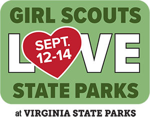 A las Girl Scouts les encanta el logotipo de los Parques Estatales de Virginia