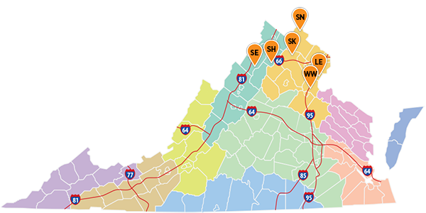 Mapa de los parques de otoño