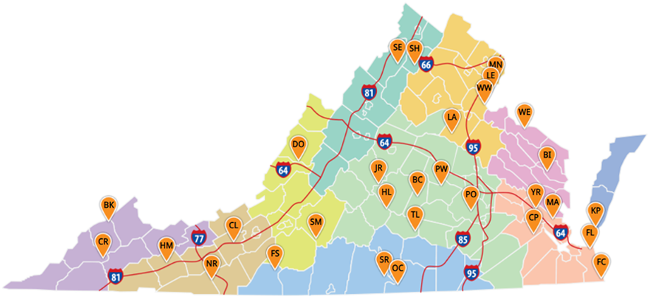 Mapa de parques con paseos en barco