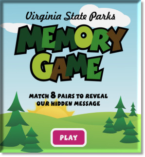 haga clic aquí para jugar un juego de memoria Flash sobre los parques estatales de Virginia.